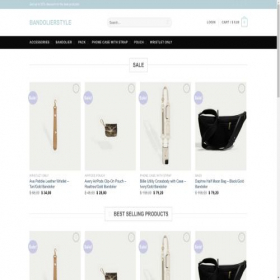 Скриншот главной страницы сайта bandolierstyle.shop
