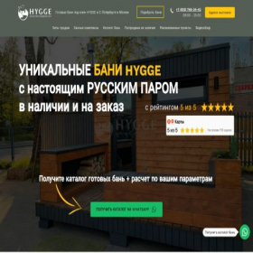 Скриншот главной страницы сайта banihyggespb.ru