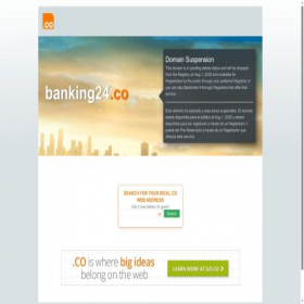 Скриншот главной страницы сайта banking24.co
