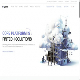 Скриншот главной страницы сайта bankingcore.cloud