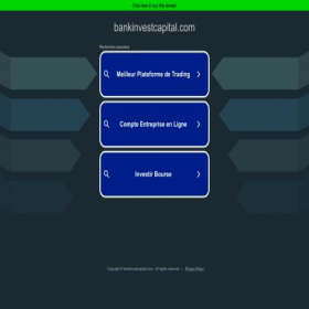 Скриншот главной страницы сайта bankinvestcapital.com