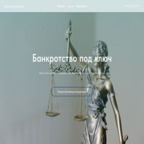 Скриншот главной страницы сайта bankrotkey.ru