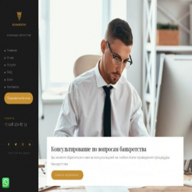 Скриншот главной страницы сайта bankrotsy.ru