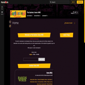Скриншот главной страницы сайта barboskiny-fanon.fandom.com