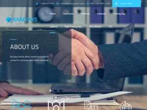 Скриншот главной страницы сайта barclaystrade.market
