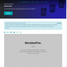 Скриншот главной страницы сайта barcodesoft.com