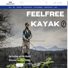 Скриншот главной страницы сайта barracudashop.eu