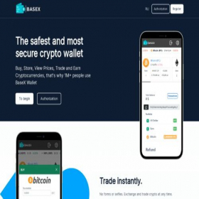 Скриншот главной страницы сайта base-x.io