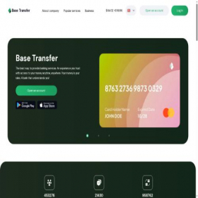 Скриншот главной страницы сайта basestransfer.online