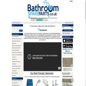 Скриншот главной страницы сайта bathroomspareparts.co.uk