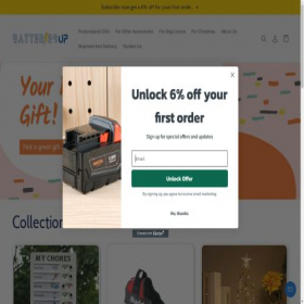 Скриншот главной страницы сайта batteriesup.com