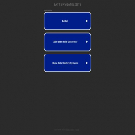 Скриншот главной страницы сайта batterygame.site