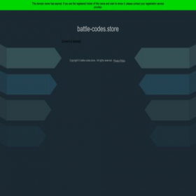 Скриншот главной страницы сайта battle-codes.store