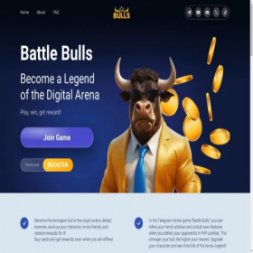 Скриншот главной страницы сайта battlebulls.com