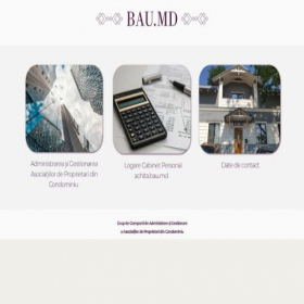 Скриншот главной страницы сайта bau.md