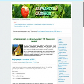 Скриншот главной страницы сайта baumsad.ru