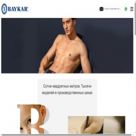 Скриншот главной страницы сайта baykar.ru