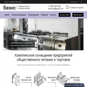 Скриншот главной страницы сайта bazis71.ru