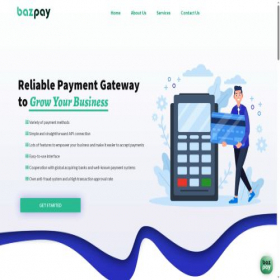 Скриншот главной страницы сайта bazpay.com