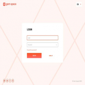 Скриншот главной страницы сайта bc.gemspace.com