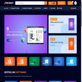 Скриншот главной страницы сайта bcdkey.net