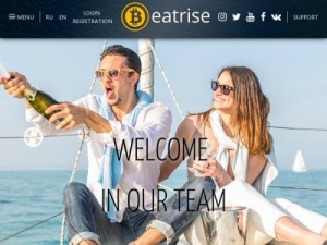Скриншот главной страницы сайта beatrise.org