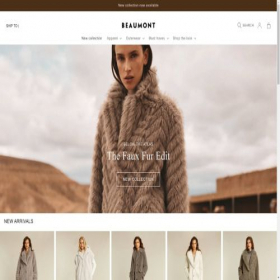Скриншот главной страницы сайта beaumont-wear.com