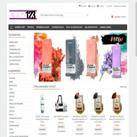 Скриншот главной страницы сайта beauty123.eu
