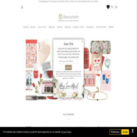 Скриншот главной страницы сайта beautyhabit.com