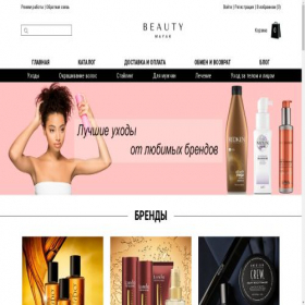 Скриншот главной страницы сайта beautymayak.ru