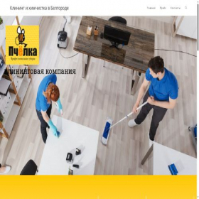Скриншот главной страницы сайта bee-clean.ru
