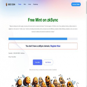 Скриншот главной страницы сайта beecoin.io