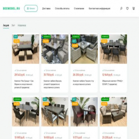 Скриншот главной страницы сайта beemebel.ru