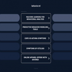 Скриншот главной страницы сайта behavior.ml