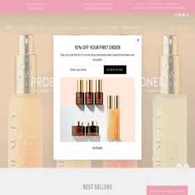 Скриншот главной страницы сайта bellaskinbeauty.com