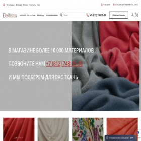 Скриншот главной страницы сайта belltissu.ru