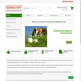 Скриншот главной страницы сайта belmostorg.ru