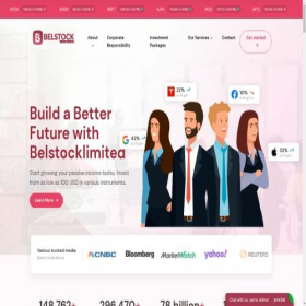 Скриншот главной страницы сайта belstocklimited.net