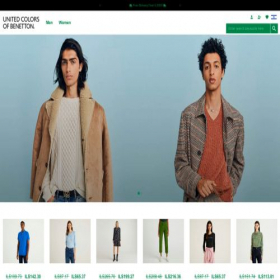Скриншот главной страницы сайта benettonisrael.com