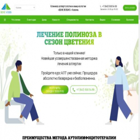 Скриншот главной страницы сайта benevobis.su