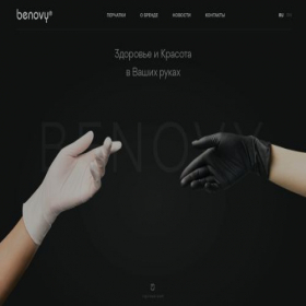 Скриншот главной страницы сайта benovy.ru