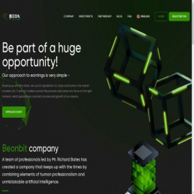 Скриншот главной страницы сайта beonbit.com