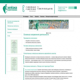Скриншот главной страницы сайта berelcom.ru