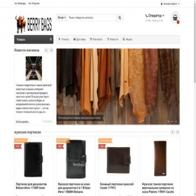Скриншот главной страницы сайта berrybags.ru