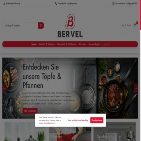 Скриншот главной страницы сайта bervel-shop.de