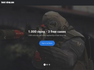 Скриншот главной страницы сайта best-drop.me
