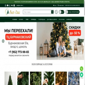 Скриншот главной страницы сайта best-elki.ru