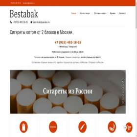 Скриншот главной страницы сайта bestabak.info