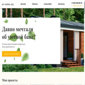 Скриншот главной страницы сайта bestbani-spb.ru