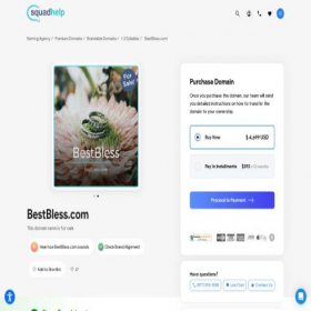 Скриншот главной страницы сайта bestbless.com